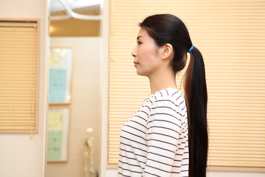 施術後の姿勢