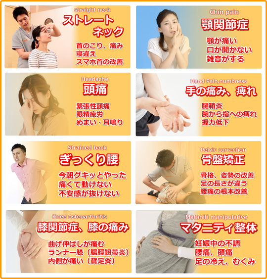 お悩み項目紹介